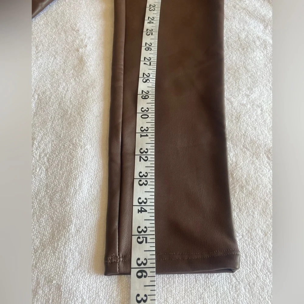 Haute Monde Chocolate Skinny Leather Pants‎